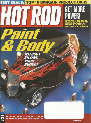 HOT ROD 2002 APR - '55 CHEVY GASSER, FORD GT, MISS HR*